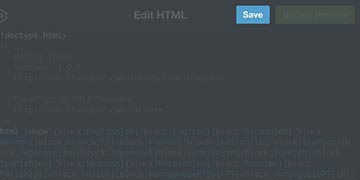 Screenshot of how to update and save your Tumblr theme