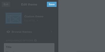 Screenshot of how to save your customized Tumblr theme